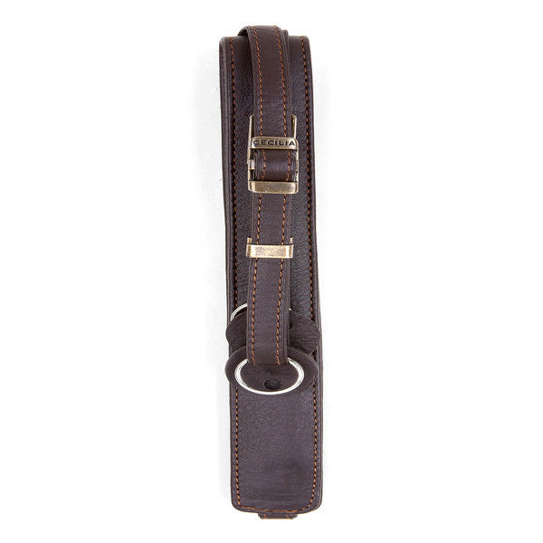 Cecilia 2.5cm Adjustable Leather Camera Strap (Brown), camera straps, Cecilia - Pictureline  - 2