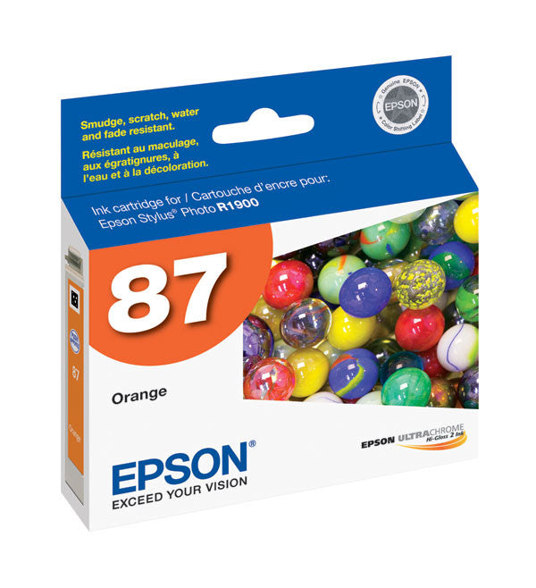 Epson T087920 R1900 Orange Ink, printers ink small format, Epson - Pictureline 