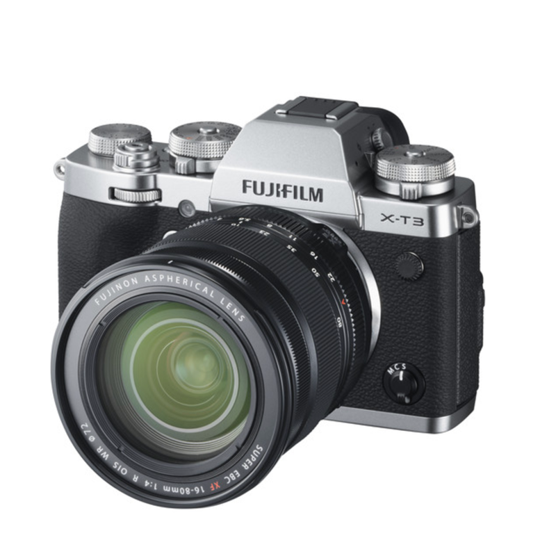 Fujifilm X-T3 Digital Camera w/16-80mm f/4 OIS WR Lens Kit (Silver)