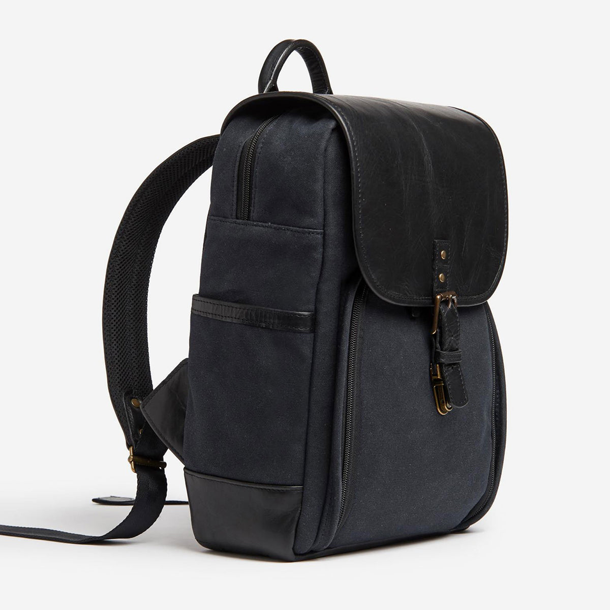 ONA The Monterey Backpack (Black Waxed Canvas)