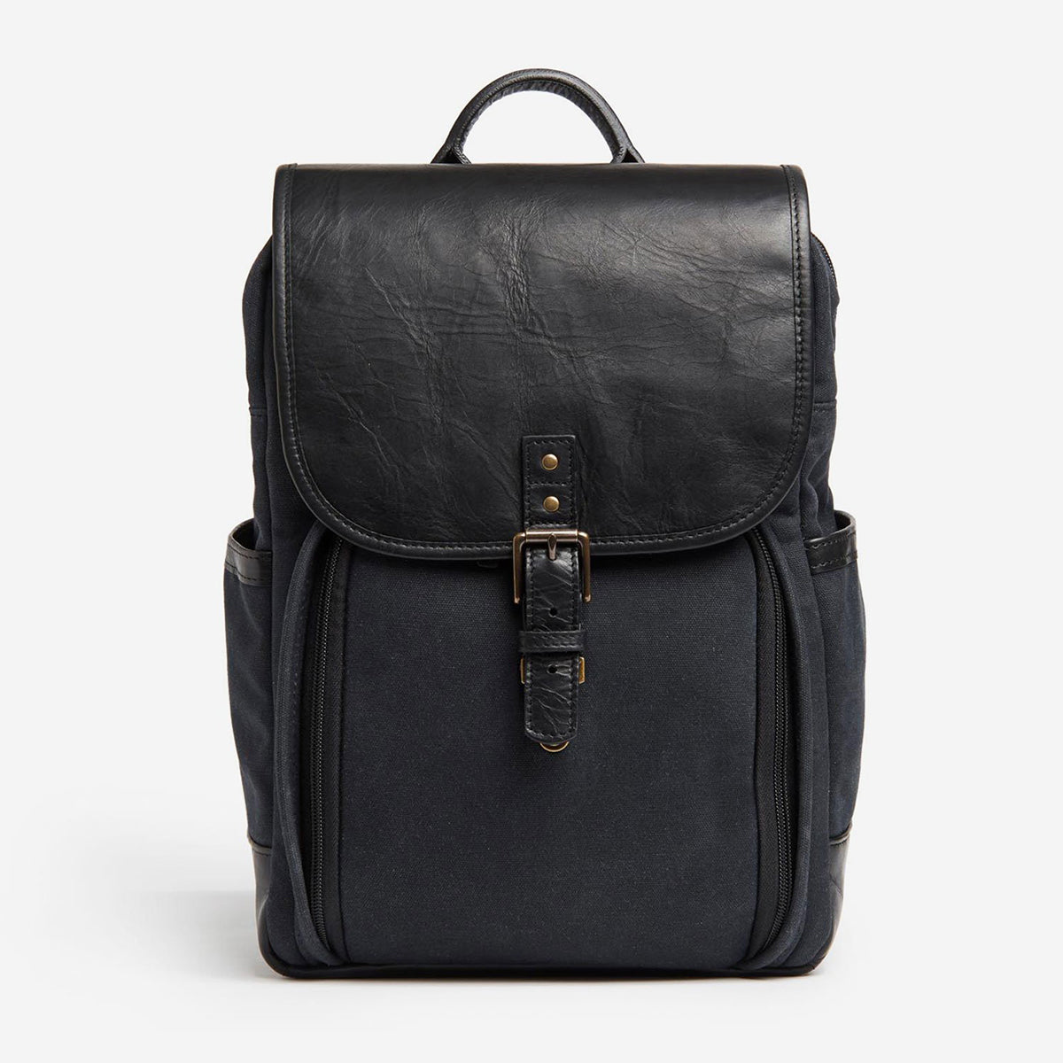 ONA The Monterey Backpack (Black Waxed Canvas)