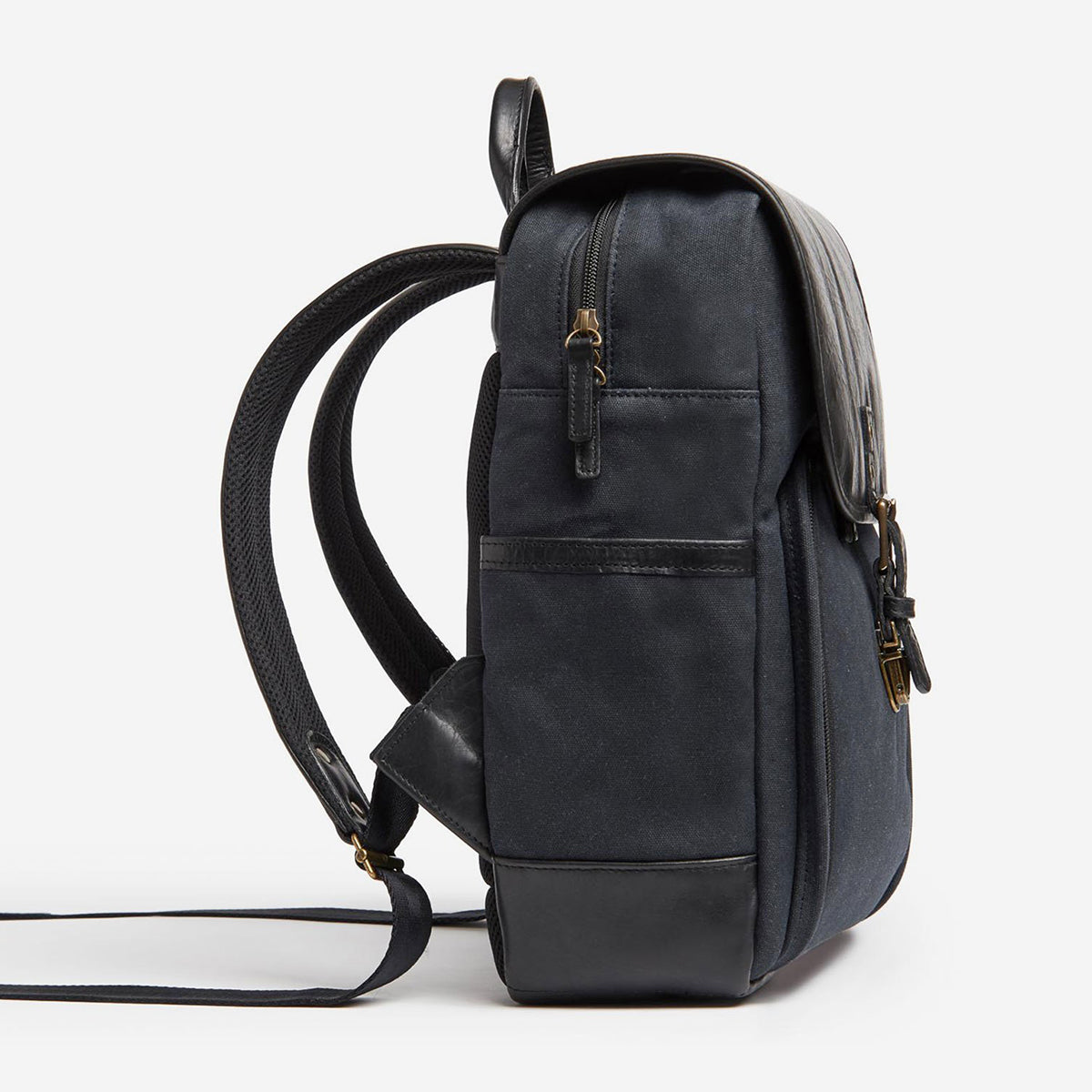 ONA The Monterey Backpack (Black Waxed Canvas)