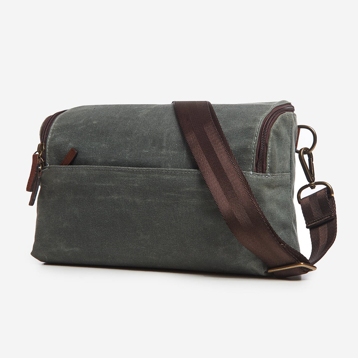 ONA Rockaway Smoke Canvas Messenger Bag