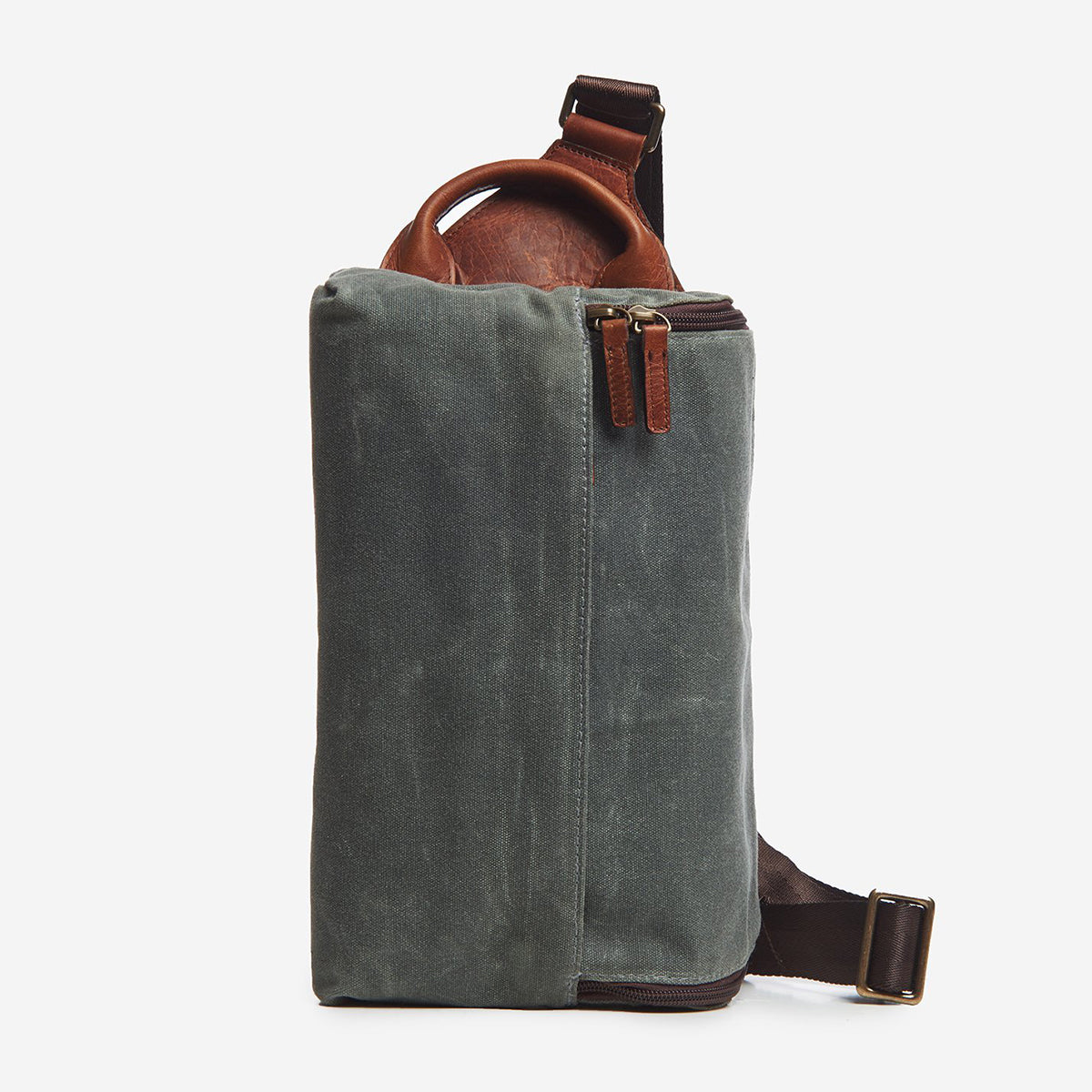 ONA Rockaway Smoke Canvas Messenger Bag