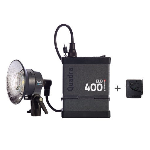 Elinchrom Quadra ELB 400 One Action Head To Go Kit, discontinued, Elinchrom - Pictureline  - 1