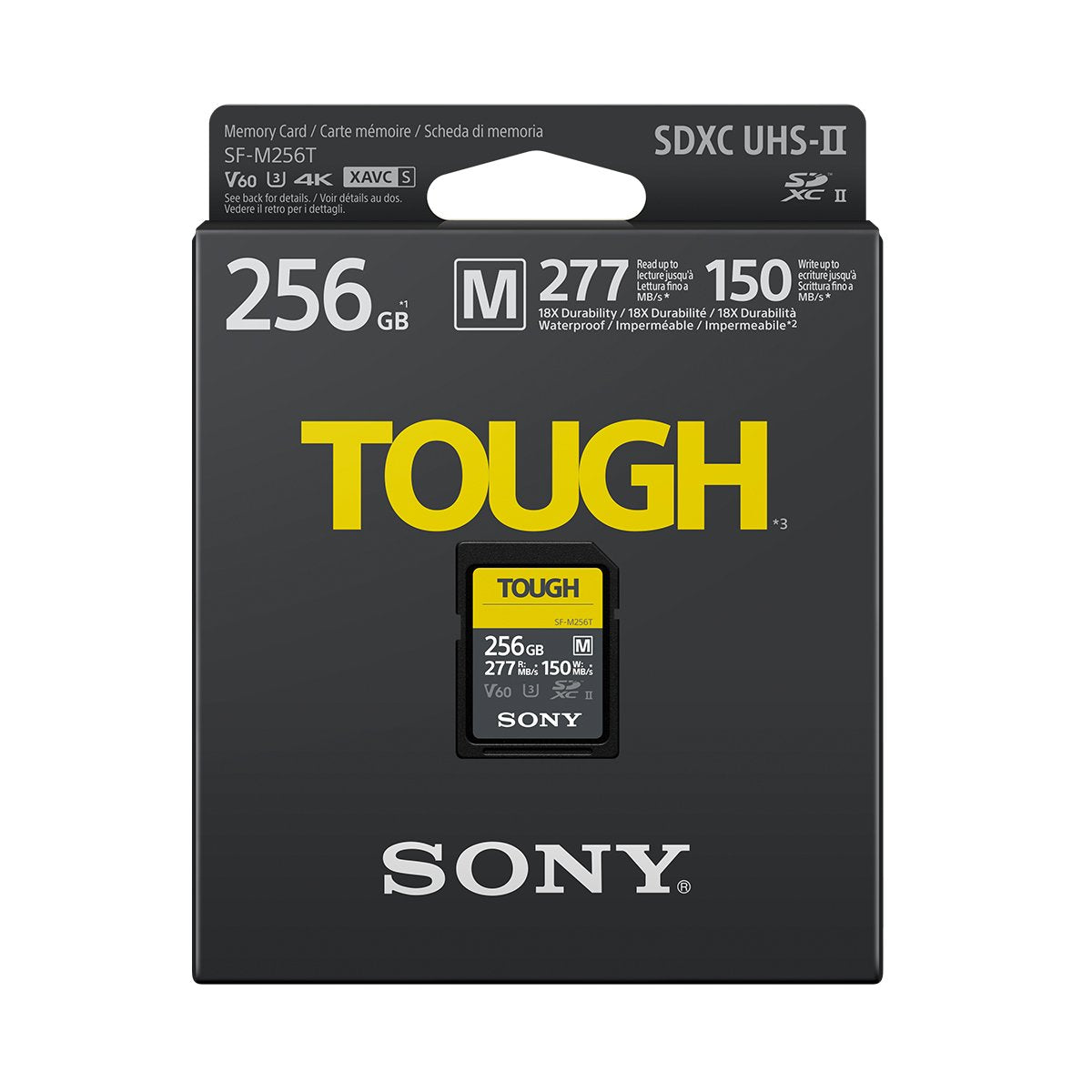 Sony 256GB SF-M TOUGH UHS-II SDXC (V60) Card