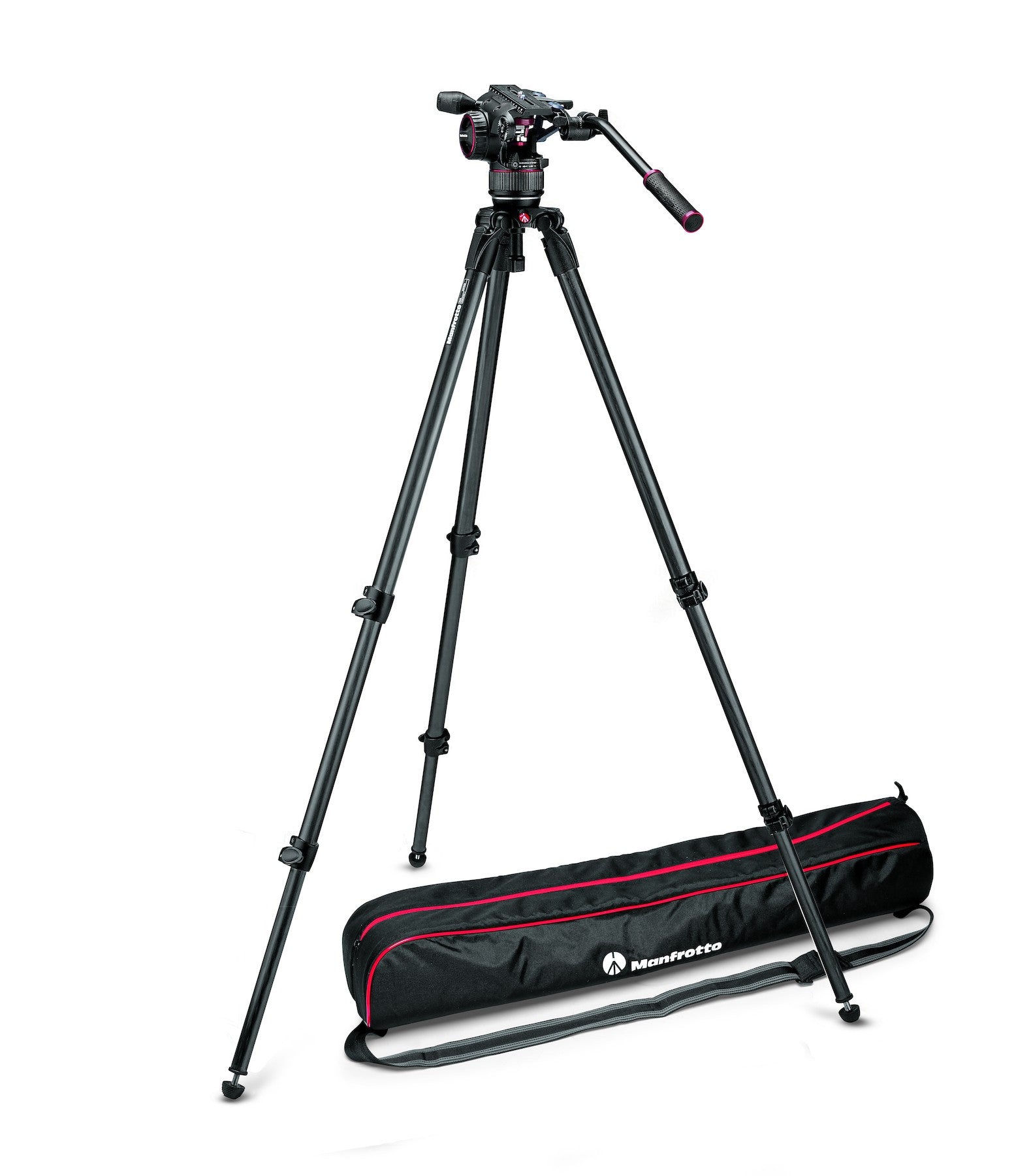 Manfrotto MVKN8CUS Video Kit with Nitrotech N8 Head & 535 CF Single Leg Tripod