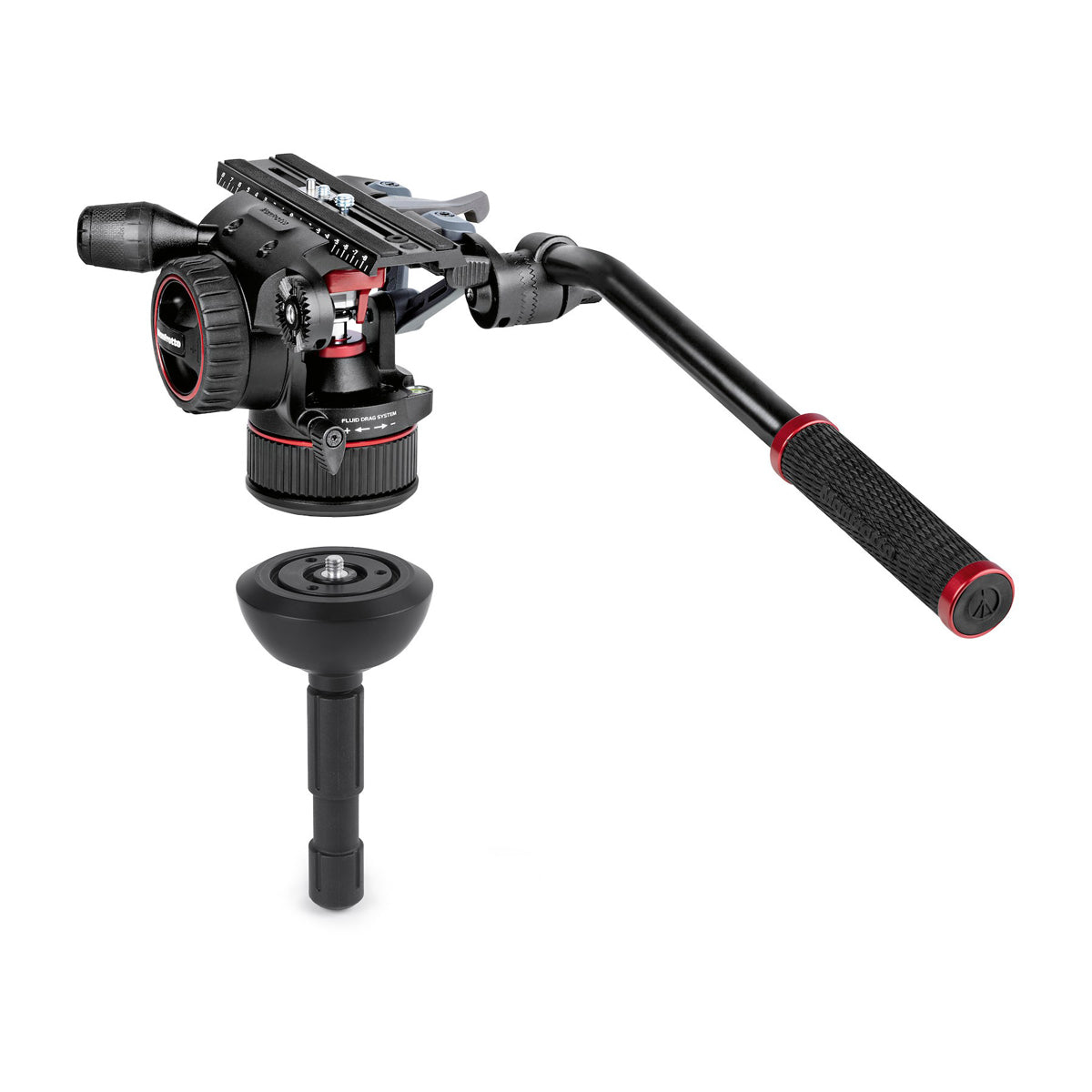 Manfrotto MVKN12CTALLUS Video Kit with Nitrotech N12 Head & Tall Single Leg CF Tripod